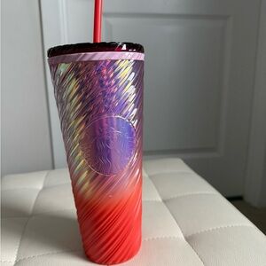 Starbucks Multicolor Swirl Tumbler with Straw